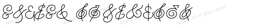 Lovely Ampersand字体转换